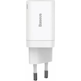 Φορτιστής Πρίζας Baseus Super Pro Fast 2ports Usb,Usb-C 30W - White