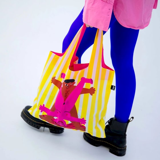 Τσάντα Χειρός/ Ώμου Shopper Loqi Cachete Jack - Star Couples από Ανακυκλωμένα Υλικά image 1
