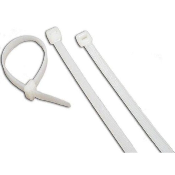 Δεματικά Καλωδίων (cable Ties)7.5*400mm 25 Τεμάχια Λευκά 365-133 Commel image 0