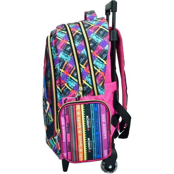 Τσάντα Τρόλεϋ Gim Rainbow High Glitter image 3