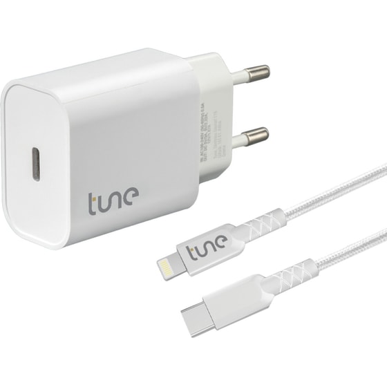 Σετ Φόρτισης Tune Turbo Pd Wall Charger 20W And Usb-C To Lightning 1.5m - White image 6