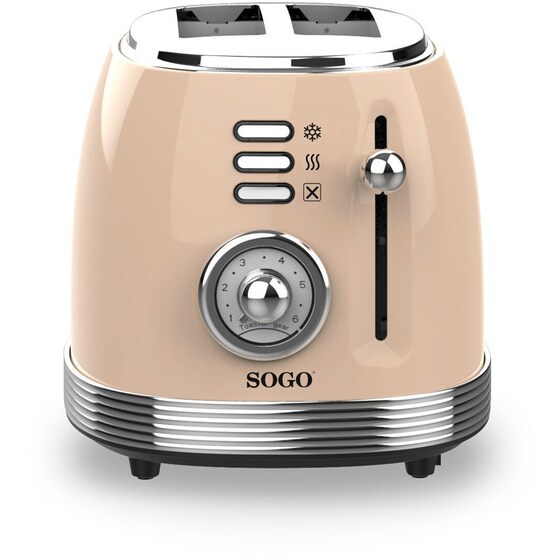 SOGO TOS-SS-5470 2 Θέσεων 850W Μπεζ Φρυγανιέρα image 4