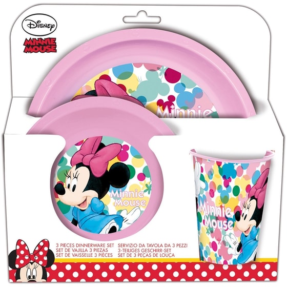 Παιδικό Σετ Φαγητού Gim 3 τμχ. Minnie Feel Good image 0