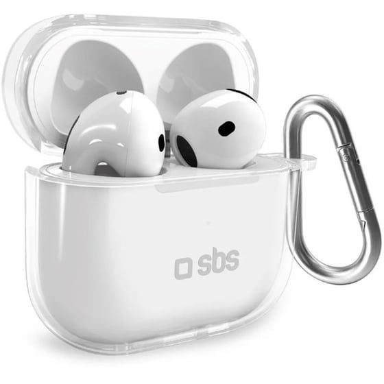 Θήκη Ακουστικών SBS Silicone για Apple Airpods 4 - Διάφανο image 1