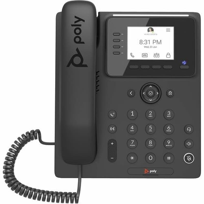 POLY Ενσύρματo Τηλέφωνο IP Poly CCX 350 - Black