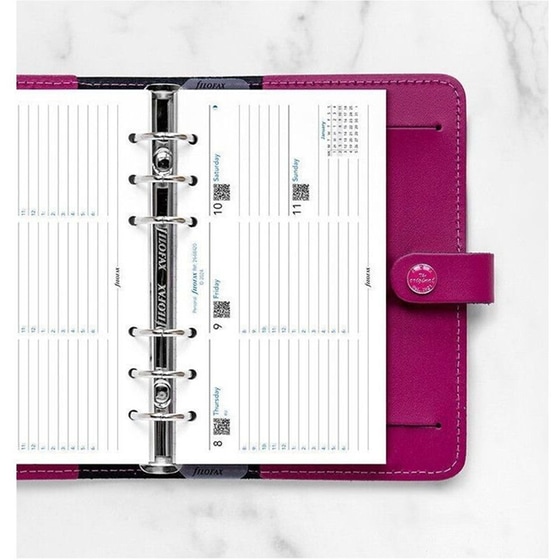 Ανταλλακτικά Φύλλα Ημερολογίου Filofax 2026 Eng. Personal Week 2 Appts Οριζόντιο image 1