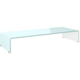 Έπιπλο Τηλεόρασης VidaXL Γυάλινο 80x30x13cm - Λευκό