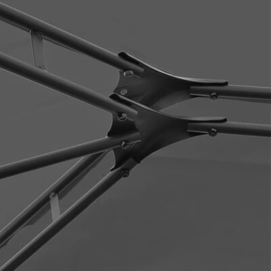 Τέντα Vidaxl Ατσάλι με Κουρτίνες 4x3m - Ανθρακί image 2