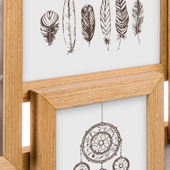 Κορνίζα Τοίχου Spitishop A-s Nature 141175 MDF 57.5x3.5x28.5 cm - Φυσικό image 2