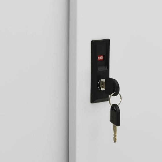 Ντουλάπι Γραφείου VidaXL από Ατσάλι 90x40x90 cm - Ανοιχτό Γκρι image 6