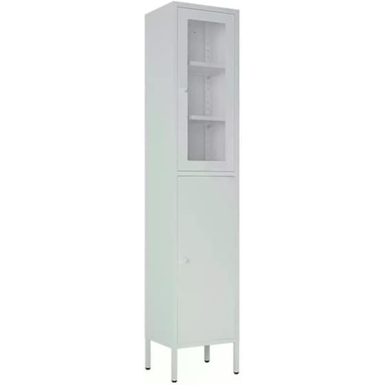 Ντουλάπα Nextdeco Μεταλλική 2 Πόρτες Λευκό image 2