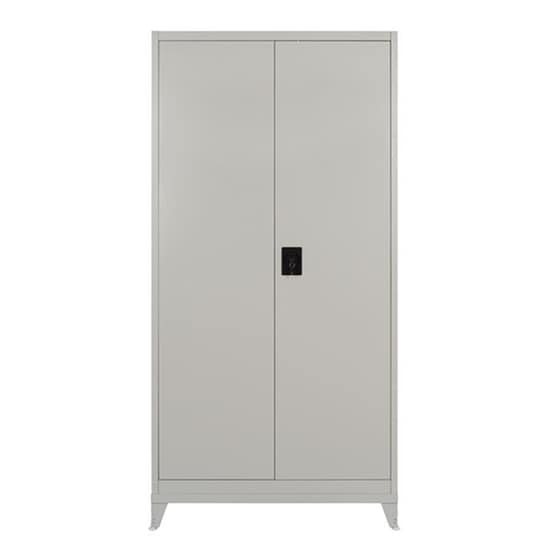 Ντουλάπα Steelen Δίφυλλη Μεταλλική 100x45x191 cm - Γκρι image 2