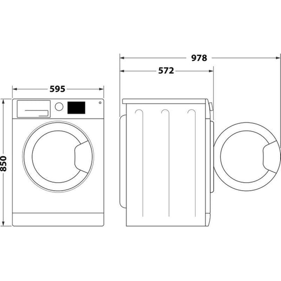 HOTPOINT NWS 7469 W EU 7 kg 1.400 Στροφές Λευκό Πλυντήριο Ρούχων image 5