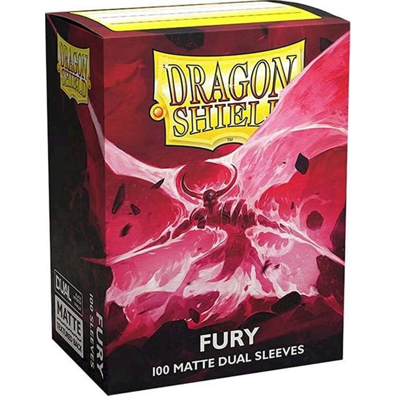 ARCANE TINMEN Fury Alaric, Crimson King Dragon Shield Dual Matte Sleeves (100 Sleeves)