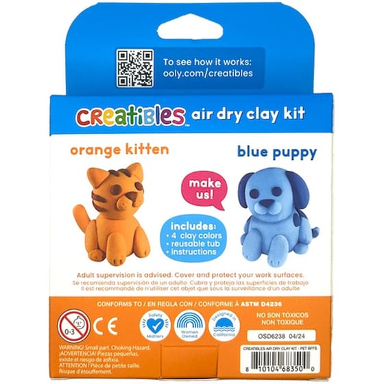Πηλός Ooly Creatibles Mini Air Dry Clay Kit - Pet BFFs image 9