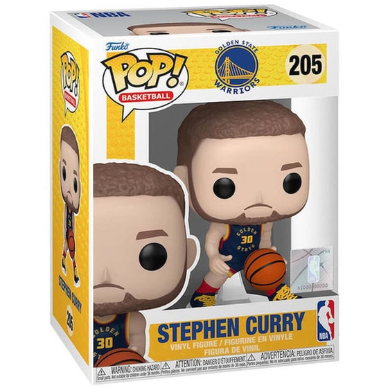 Funko Pop! Basketball - Golden State Warriors - Stephen Curry #205 image 1