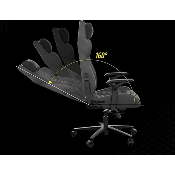 Καρέκλα Gaming Corsair TC500 Luxe Fabric Shadow από Ύφασμα - Μαύρο image 8