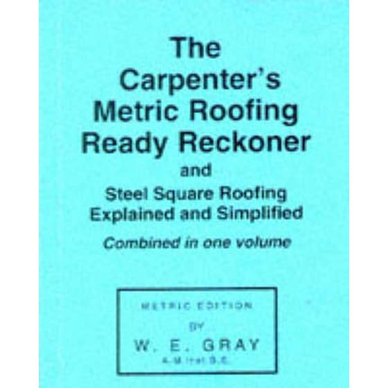 Carpenter's Metric Roofing Ready Reckoner image 0