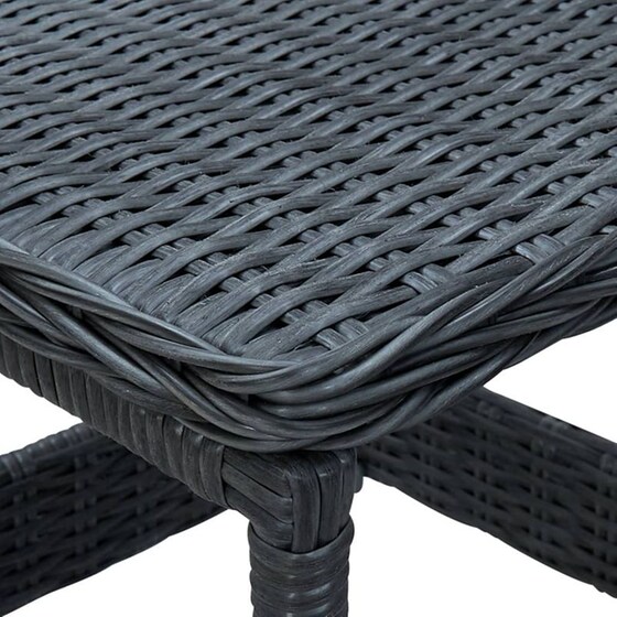 Τραπέζι Εξωτερικού Χώρου VidaXL από Ρατάν 45x45x46.5 cm - Σκούρο Γκρι image 3