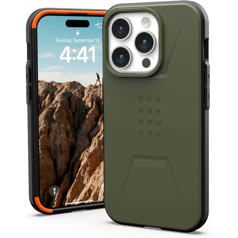 UAG Θήκη Apple iPhone 15 Pro - UAG Civilian Magsafe - Olive Drab