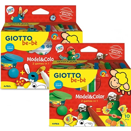 Σετ Σχολική&nbsp;Πλαστελίνη&nbsp;Giotto&nbsp;Be-Be Model&Color 2σε1&nbsp;1 Βαζάκι με Εργαλεία image 0