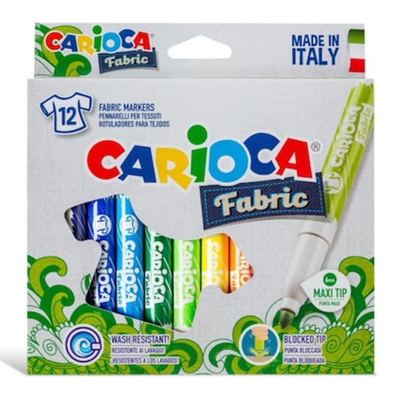 CARIOCA Carioca Μαρκαδοροι Fabric Για Υφασμα 12τμχ.