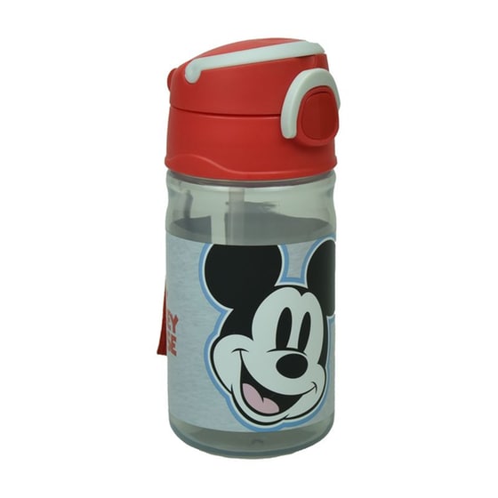 Παγούρι Gim Mickey All In The Name με Καλαμάκι 350 ml Γκρι image 0
