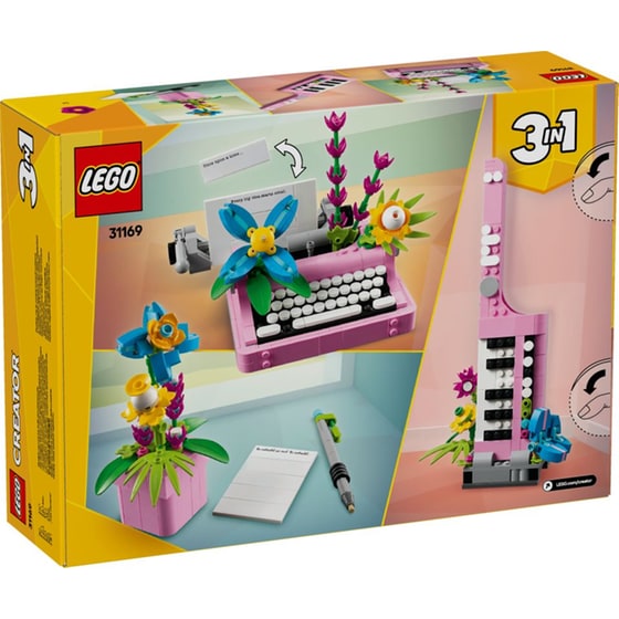 LEGO® Creator 3σε1 Γραφομηχανή με Λουλούδια (31169) image 4