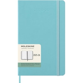 Ημερολόγιο Εβδομαδιαίο Moleskine 2025-2026 18Μ Large Aquamarine Hard