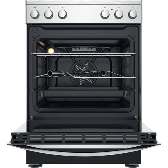 INDESIT IS67V5KCX/E 69 Lt - Inox Ηλεκτρική Κουζίνα Κεραμική image 3