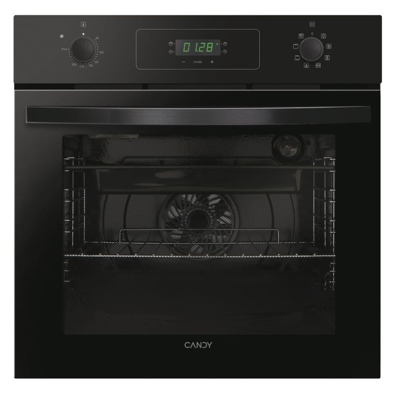 CANDY FIDCP N615L 70 Lt Μαύρο Εντοιχιζόμενος Φούρνος Άνω Πάγκου