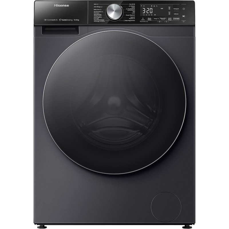 HISENSE WF5S1045BB 10.5 kg 1.400 Στροφές με WiFi Ανθρακί Πλυντήριο Ρούχων