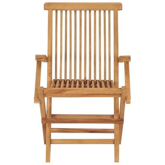 Vidaxl Καρέκλες Κήπου 8 Τεμ. Από Μασίφ Ξύλο Teak Με Γκρι Μαξιλάρια image 5