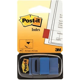 Αυτοκόλλητοι Σελιδοδείκτες 3M Post-it 25x43 mm Μπλε (50 Φύλλων - 1 Τεμάχιο)