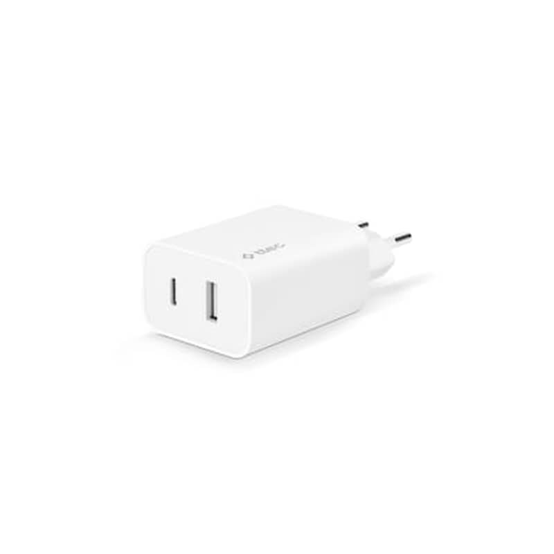 TTEC Smartcharger Duo Usb-c + Usb-a (2.4a/12w) Ταχυφορτιστής Ταξιδιού, Λευκός
