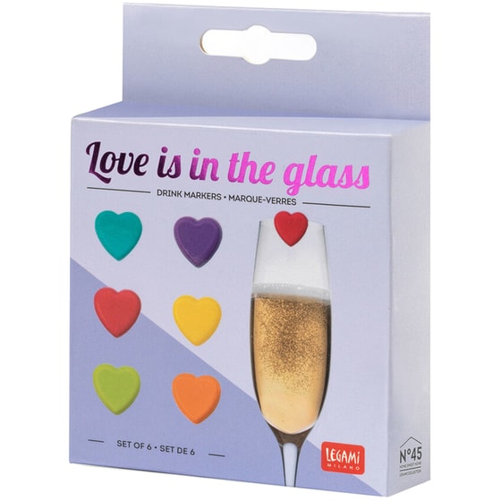 Drink Markers Σετ 6 Τμχ Legami Love Is In The Glass - Πολύχρωμο image 1