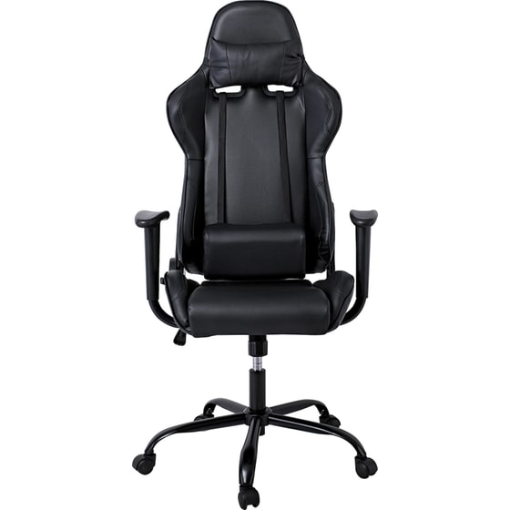 Gaming Καρέκλα Woodwell Bf8350 από Τεχνητό δέρμα - Μαύρη image 1