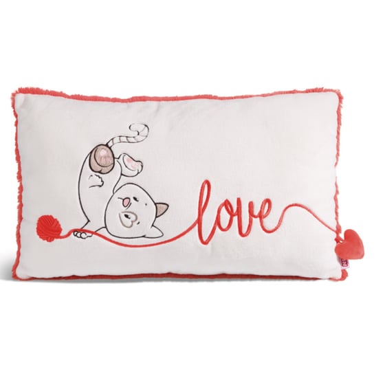 NICI Λούτρινο Μαξιλάρι Rectangular Cushion Cat Love Cat 43x25 cm image 0