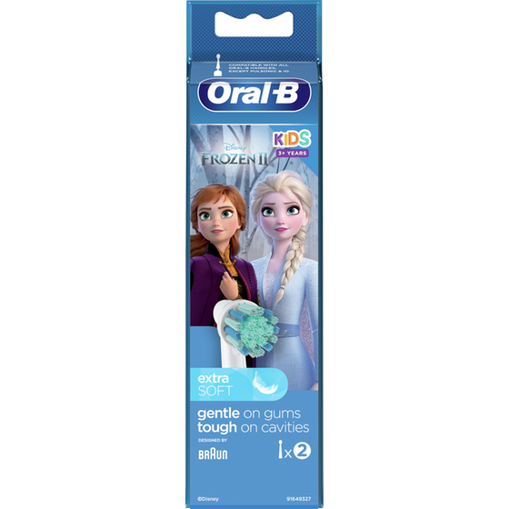 Ανταλλακτικές Κεφαλές ORAL-B FROZEN 2 Τμχ για Ηλεκτρική Οδοντόβουρτσα Λευκό image 0