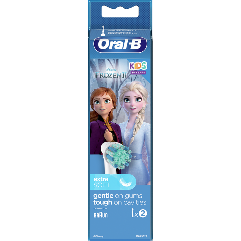 Ανταλλακτικές Κεφαλές ORAL-B FROZEN 2 Τμχ για Ηλεκτρική Οδοντόβουρτσα Λευκό