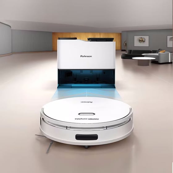 ROHNSON MAMBA RM-05 για Σκούπισμα και Σφουγγάρισμα με Χαρτογράφηση Χώρου Λευκό Σκούπα Ρομπότ image 9