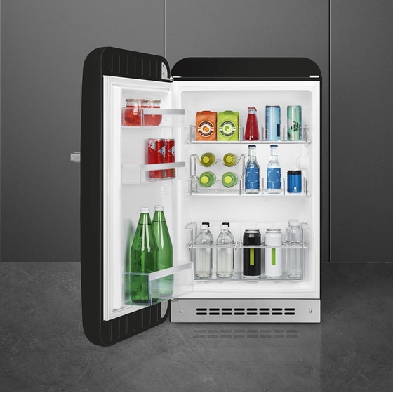 SMEG FAB10HLB 135 Lt Μαύρο Ψυγείο Mini Bar image 5