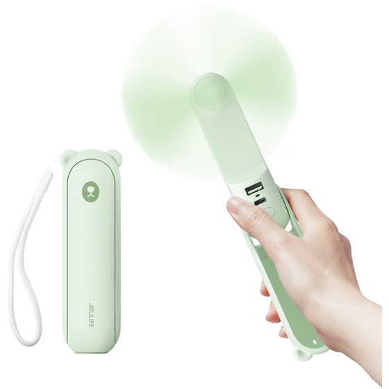 Ανεμιστήρας Χειρός JisuLife Life8 Plus 1.2W - Mint Green image 1