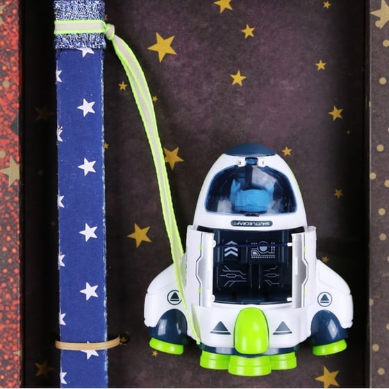 Λαμπάδα&nbsp;Synchronia&nbsp;Rocket&nbsp;Space&nbsp;Πύραυλος&nbsp;Green image 1