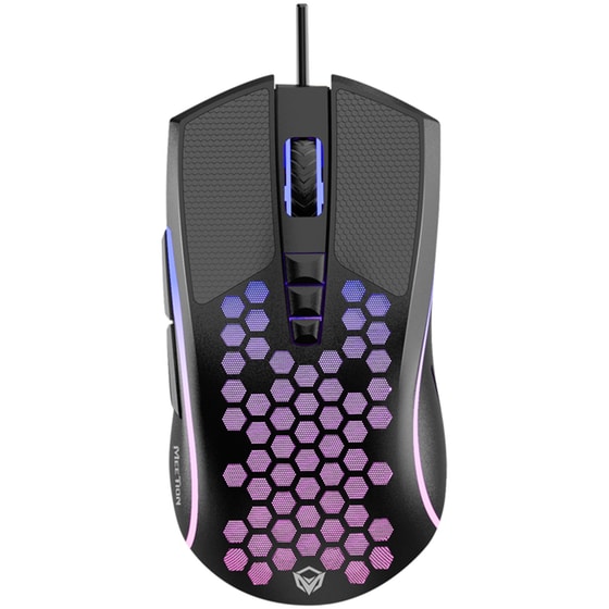Meetion Honeycomb Gm015 RGB Gaming Ενσύρματο Ποντίκι Μαύρο image 0