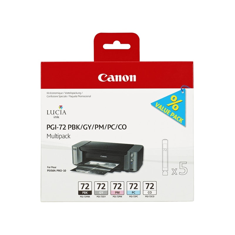 Canon PGI-72 Πολλαπλό Πακέτο 5 Μελανιών Εκτυπωτή 6403B007 CANON