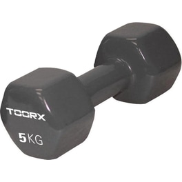 Βαράκι Εξάγωνο 5kg Toorx 10-432-080 Βινυλίου - Σκούρο Γκρι