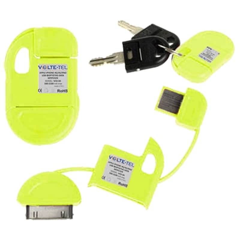 VOLTE-TEL Καλώδιο δεδομένων Volte-tel Vcd-04 Μπρελόκ Usb to 30-pin - Yellow