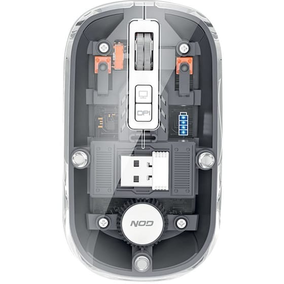 Nod Cyber Rechargeable Ασύρματο Ποντίκι Grey image 0