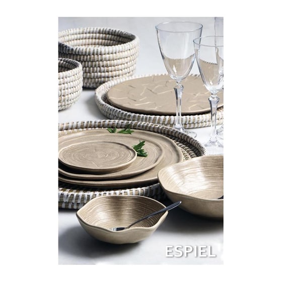 Καλάθι Αποθήκευσης Espiel Kag133 Ψάθινο 25x25x13 cm - Μπεζ image 1